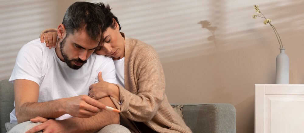 IVF or ICSI – Which Is Best for You? IVF Treatment in Dubai – Lakeshore Aesthetic & Wellness Center, Dubai IVF Treatment in Dubai specialist explaining IVF vs ICSI fertility treatment options to a couple during consultation