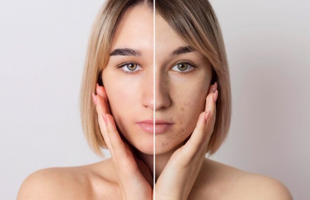 Dermatologist explaining acne scar treatment options in Dubai for smoother skin.